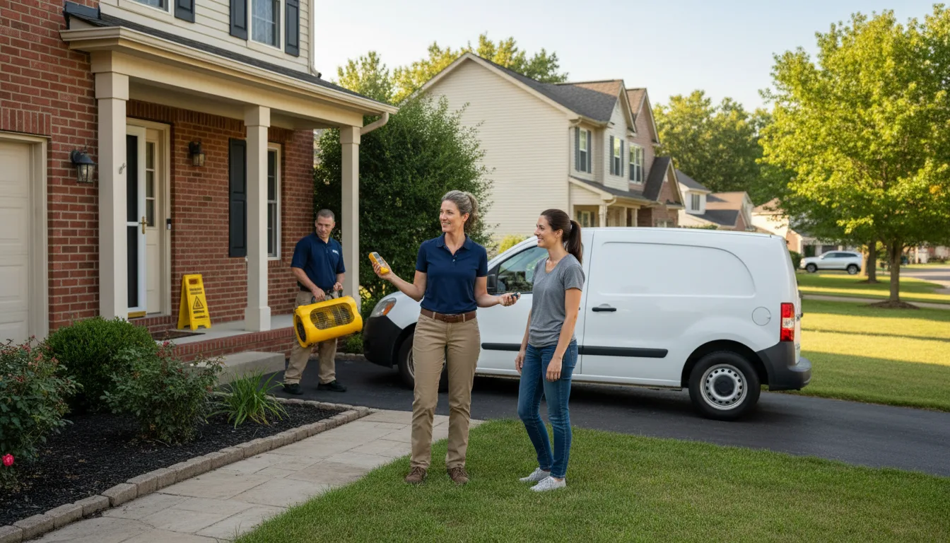 Residential water damage restoration in Libertytown, MD